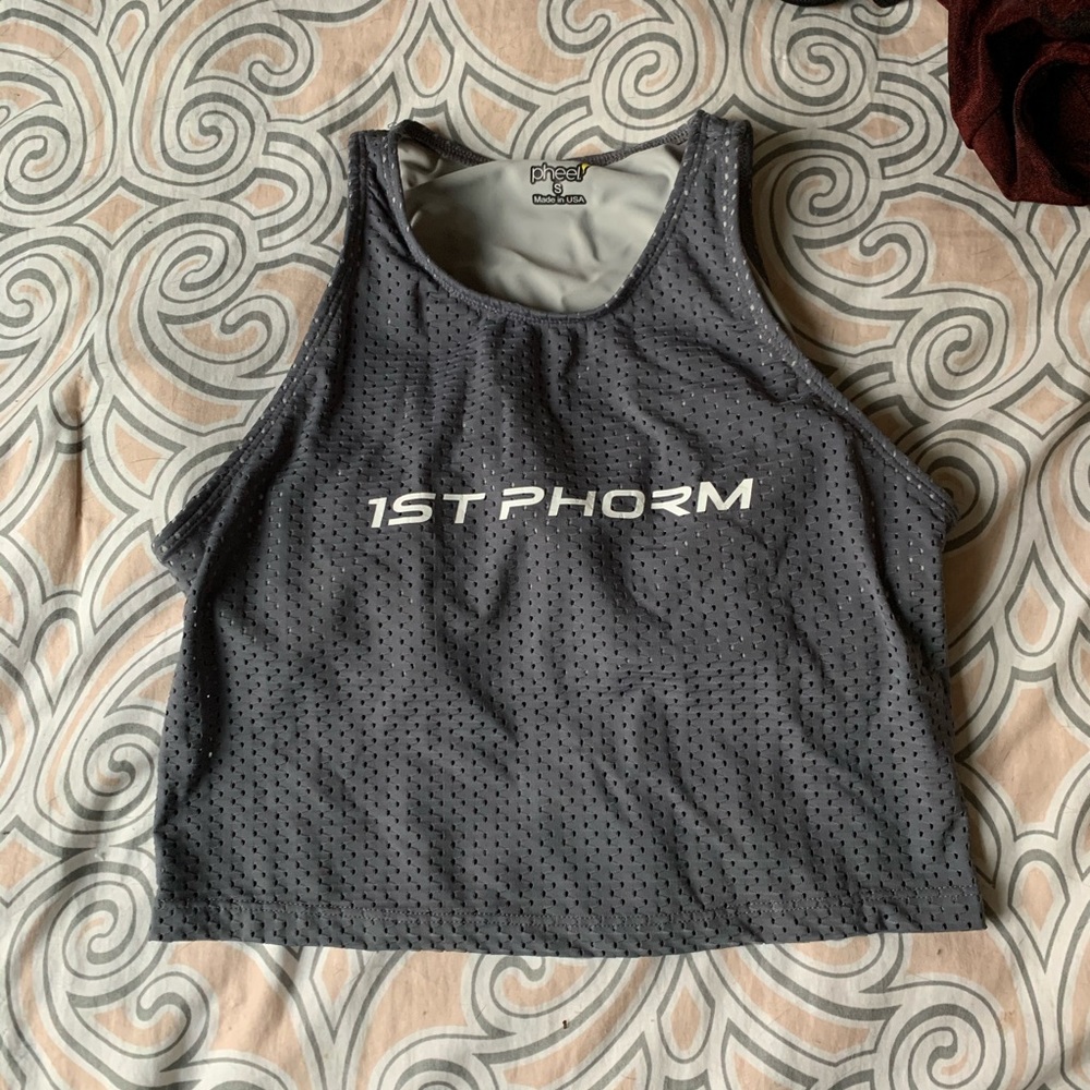 1st Phorm Logo Mesh Crop Tank - Small
